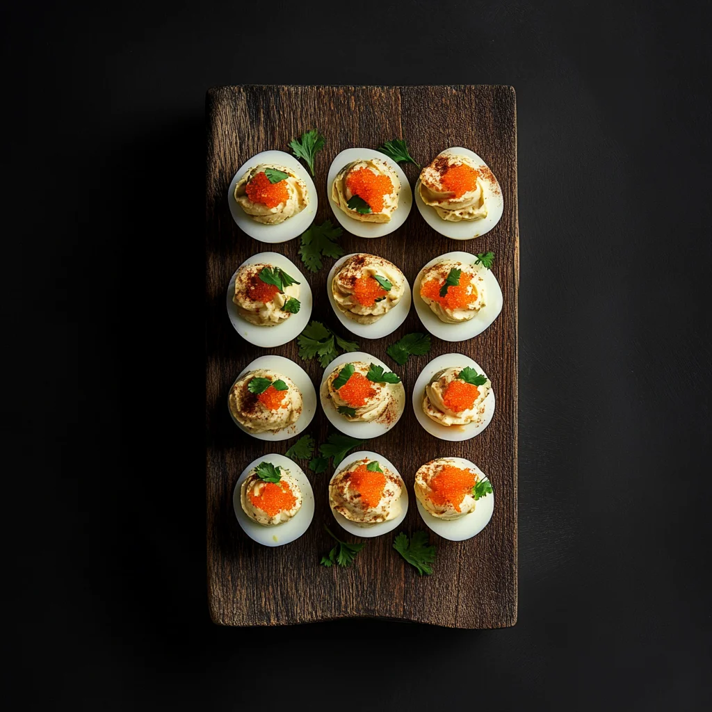 A wooden tray with 12 eggs on it.