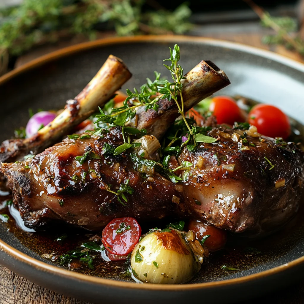 A plate of meat with vegetables on top.