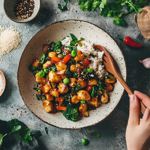 A person is holding a spoon with food on it.